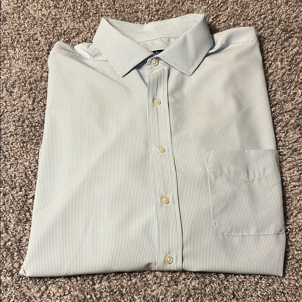 Club Room Blue Dress Shirt Classic Style